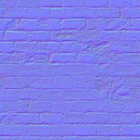 seamless wall bricks normal map 0008